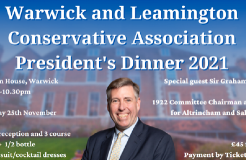 Presidents Dinner Announcement